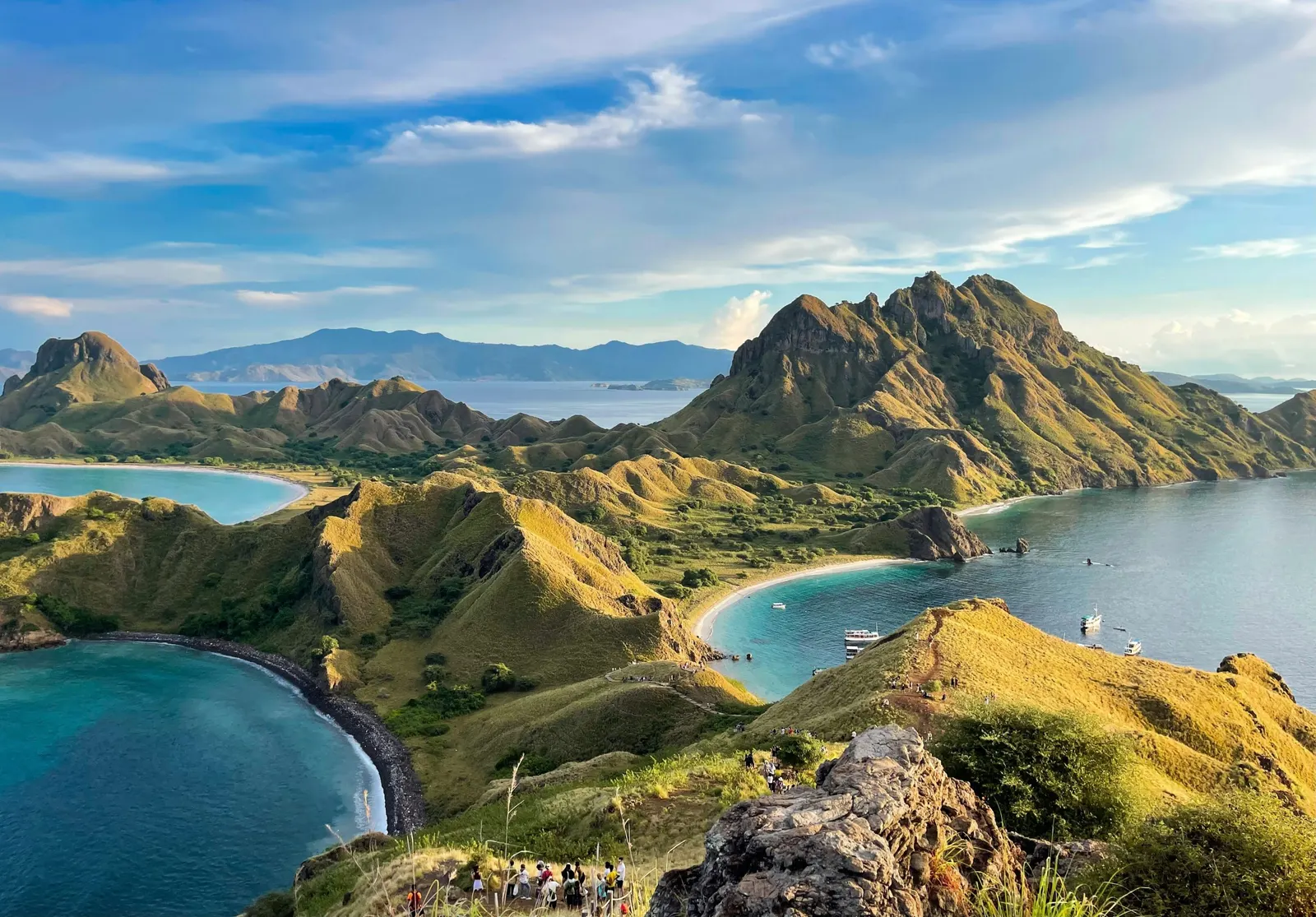 Baies et collines de l'île de Padar